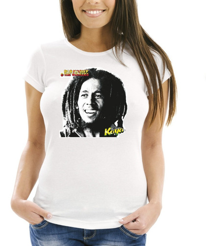 Remeras Mujer Bob Marley Kaya Reggae 22 Premium Digitalstamp