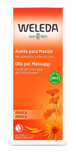 Imagem 2 de 2 de Óleo Para Massagem Com Arnica Weleda - 100ml Full