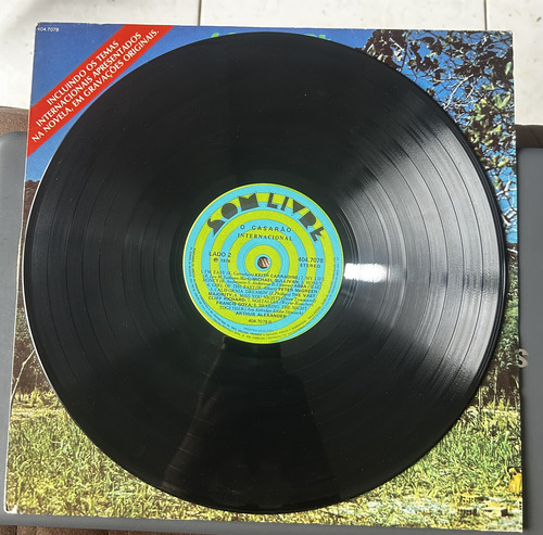 Lp Novela Casarão - Trilha Sonora Internacional - 1976 (Usado)