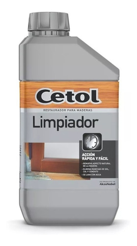 Limpiador Maderas Cetol Clean 5`` 1 Lt. Akzo - Iacono