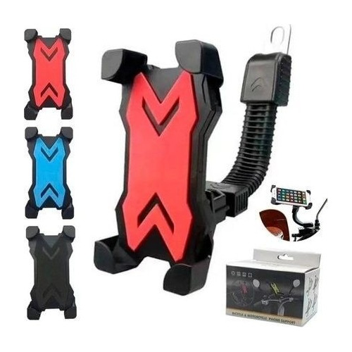 Soporte Celular Moto Flexible Bici Reforzado Giratorio