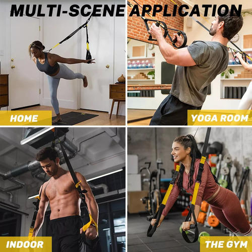 Suspensión Entrenamiento Bandas Deresistencia De Tipo Trx Negro
