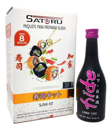 Imagen 1 de 8 de Sushi Kit Día De Las Madres Con Sake