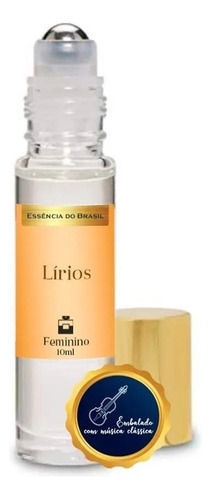 Perfume Roll On Lírios 10ml - Feminino Floral