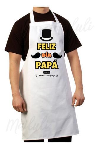 Delantal Personalizado Para Caballero Regalo Día Del Padre