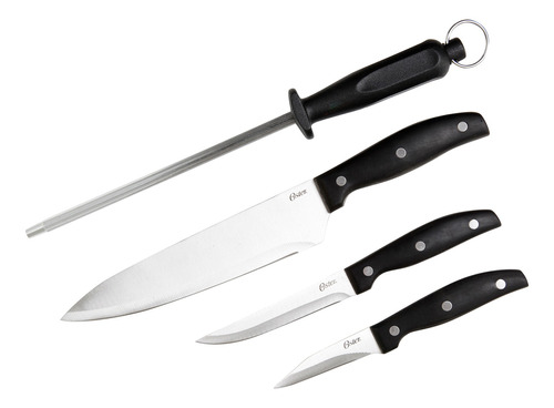 Set De Cuchillos De 4 Piezas Oster Granger Color Negro