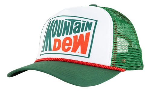 Gorra Trucker Mountain Dew Classic Colors Verde