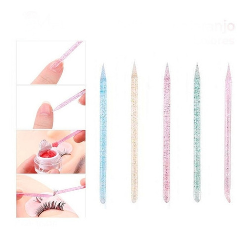 Pack Manicure 50 Palitos De Naranjo Plástico Para Uñas 