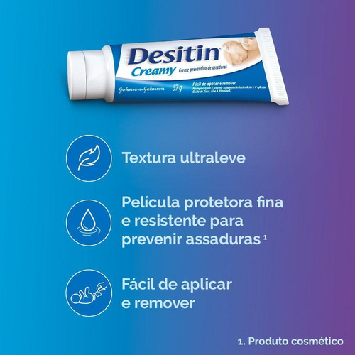 Creme Preventivo De Assaduras Desitin Creamy 113 Gramas
