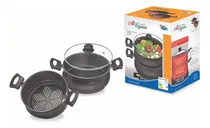 Comprar Panela A Vapor Al Vapore 3 Em 1 Dona Chefa Cozinhar Refogar