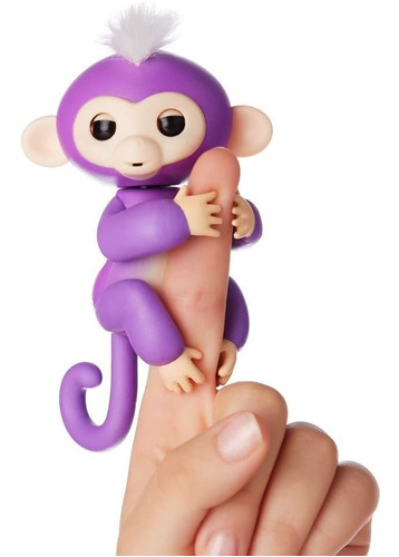 Fingerlings  Mono Bebé Interactivo  Mia Púrpura Con P...
