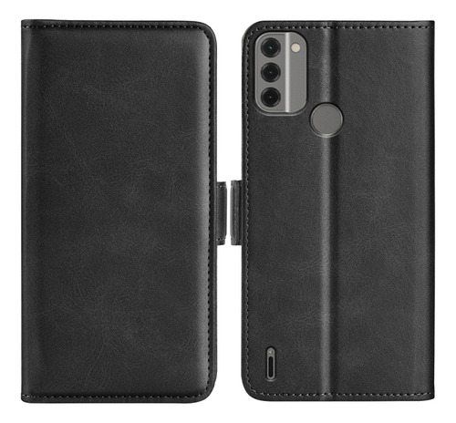 Dual-side Buckle Leather Case For Nokia C31