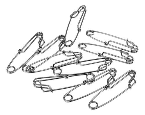 Clip De Palangre De Material Acero Inoxidable De 60 Piezas