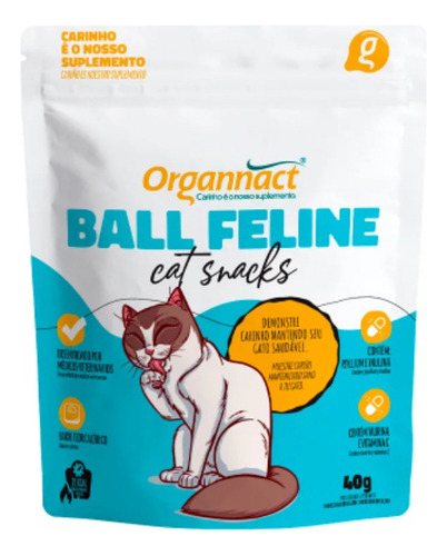 Ball Feline Cat Snacks Organnact 40g