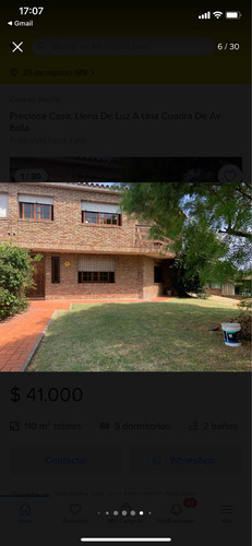 Se Alquila Casa, Zona Malvin!!!!
