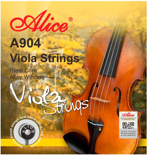Set Cuerdas De Viola - Alta Calidad - Alice