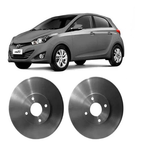 Par De Disco De Freio Dianteiro Hyundai Hb20 1.6 13... 