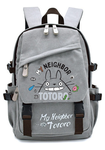 Totoro Backpack Anime Canvas Regalo De Alta Calidad