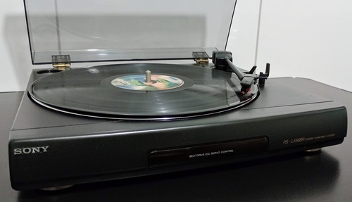 Toca Discos Sony Ps-lx56br Bi Volt Ver Vídeo Teste Funcionam Preto