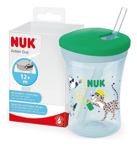 Vaso Action Cup Nuk Tapa Antiderrame Pico Flexible 230ml C