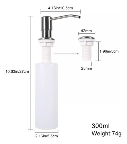Aa ¿barra De Cocina De 300 Ml? O Grifo Fregadero Jabón