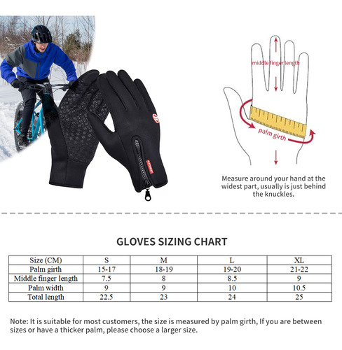 Manoplas Cálidas De Invierno Con Pantalla Completa Gs Para H