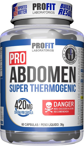 Termogênico Emagrecedor 420mg Pro Abdomen 60caps - Profit