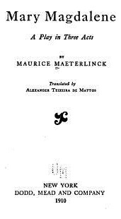 Libro Mary Magdalene, A Play In Three Acts - Maeterlinck,...