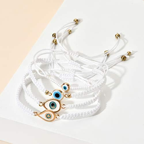 Yushitong Evil Eye String Kabbalah Hamsa Hand-tejido A Mano