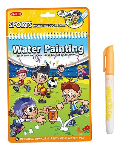 Doodle Board Reutilizable Agua Dibujo Libro Viajes Deportes