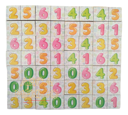 Dominó De Números: Juego De Mesa Didáctico 28pz De Diversión