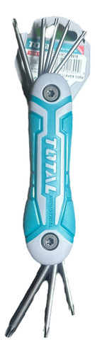 Juego De Llaves Torx Tipo Navaja Total Industrial Color Plateado