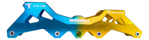 Base Traxart Híbrida Orion 3x110mm Ou 4x80mm - Azul/amarelo