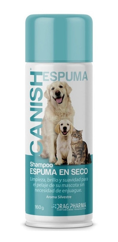 Canish Espuma En Seco Shampoo 160 G Perro Y Gato Tps