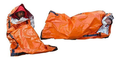 Imagen 2 de 4 de Bolsa De Dormir Emergencia Saco Cobertor Supervivencia Bolso