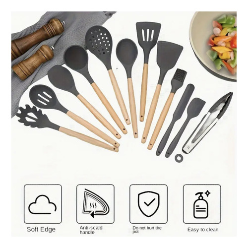 Utensilios De Cocina De Silicona Set De 12 Piezas