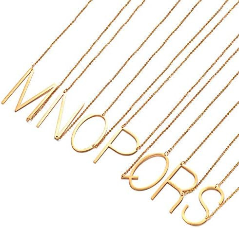 Modagirl Collar Minimalista Personalizado Con Inicial Latera
