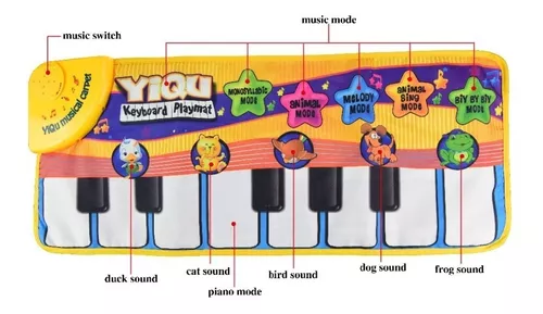 música infantil, jogo música chão piano pé criança, jogo toque música para  casa para meninos e meninas com mais 3 anos Riastvy : :  Brinquedos e Jogos