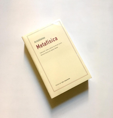 Metafísica, Aristóteles. Editorial Las Cuarenta.