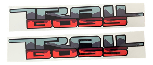 2 Sticker Pegatinas Trail Boss Para Chevrolet