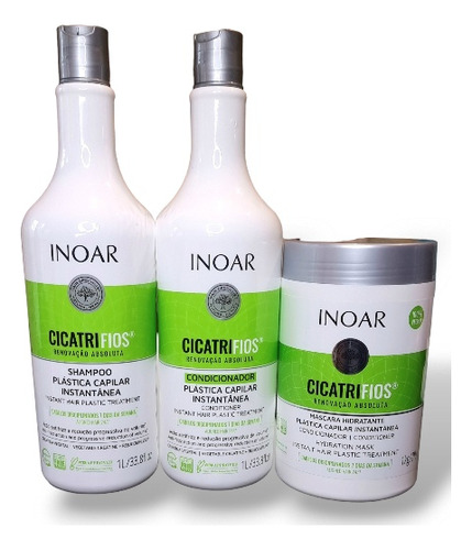 Inoar Kit Dúo Cicatrifios 1lt + Mascara Cicatrifios 1kg