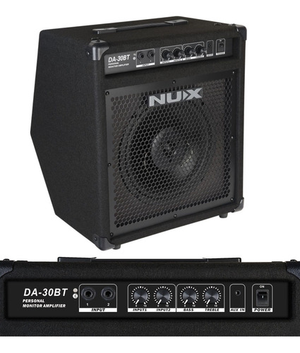 Amplificador Nux Da30bt Bateria Electrica + Rocker Music
