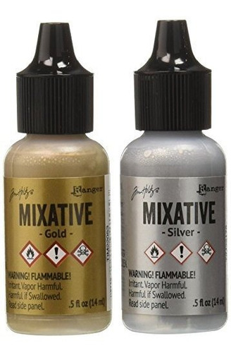 Ranger Tim21247 Adirondack Alcohol Ink Metallic Mixatives 1-