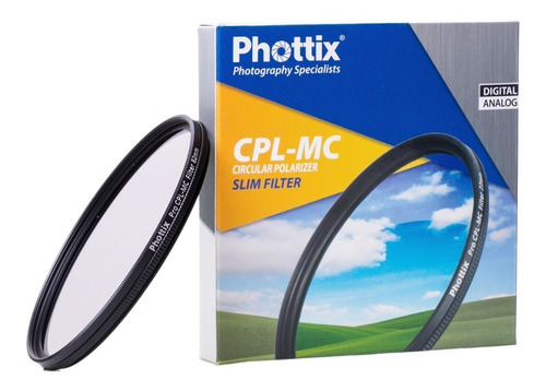 Filtro Polarizador Circular Phottix Cpl-mc P/ Lente Ø 72mm