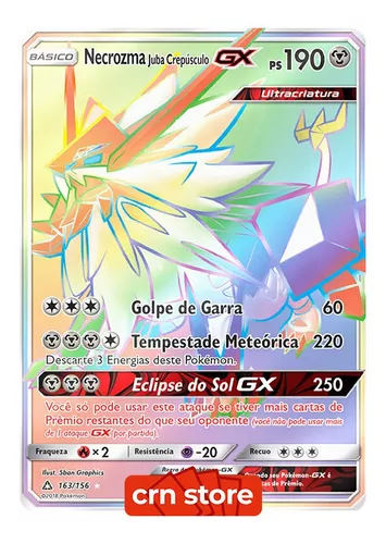 Original Carta Pokemon Lendaria ultra rara Necrozma V em Promoção