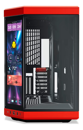 Gabinete Hyte Y70 Infinite Display Touch 14.5 Vermelho