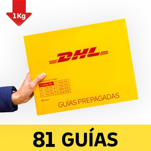 81 Guía Prepagada Día Siguiente Dhl 1kg +recolección Gratis