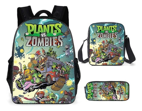 Three Plants Vs. Mochilas Zombies Para Estudiantes