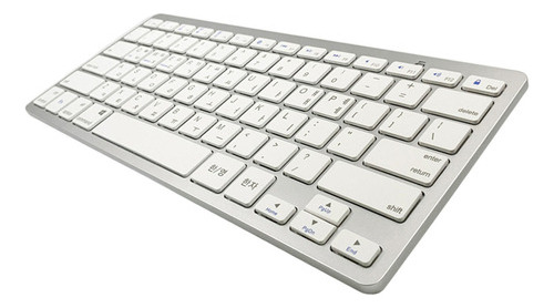 78 Keys Korean Silver Wireless Bluetooth Keyboard 1