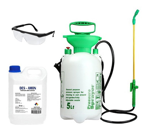 Kit Desinfeccion 5 Limpieza Amonio Cuaternario 5lts /forcecl